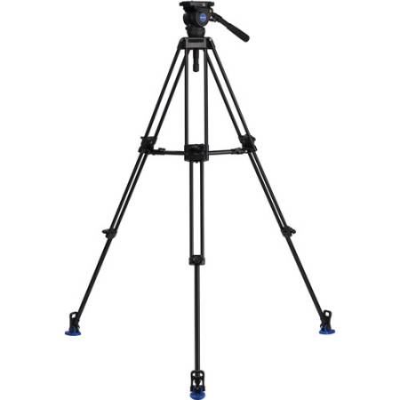 Benro BV8 - zestaw, statyw aluminiowy, 3-sekcyjny, 71-160cm, głowica video, udźwig 8kg_1